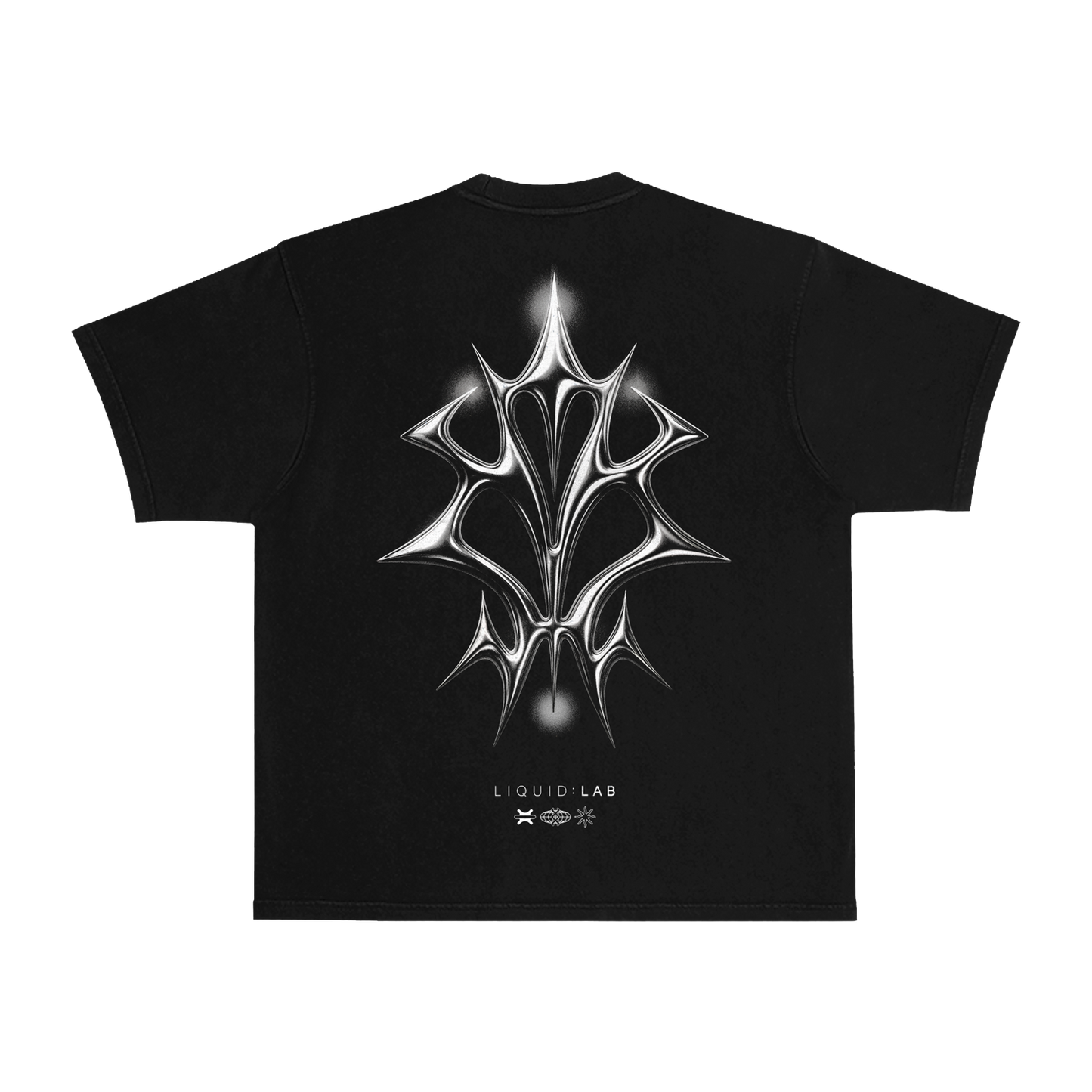 LIQUID CHROME OVERSIZED TEE